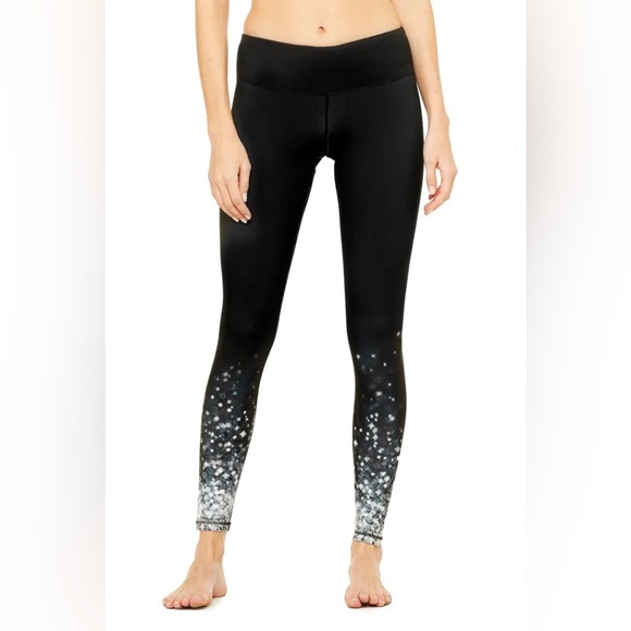 ALO Yoga Pants - ALO YOGA Airbrush Legging - Black Brilliance